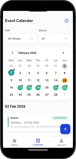 Booking mobile preview